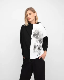 Women Alembika Tops & Tunics<Ozai N Ku Duo Funnel Top, Black