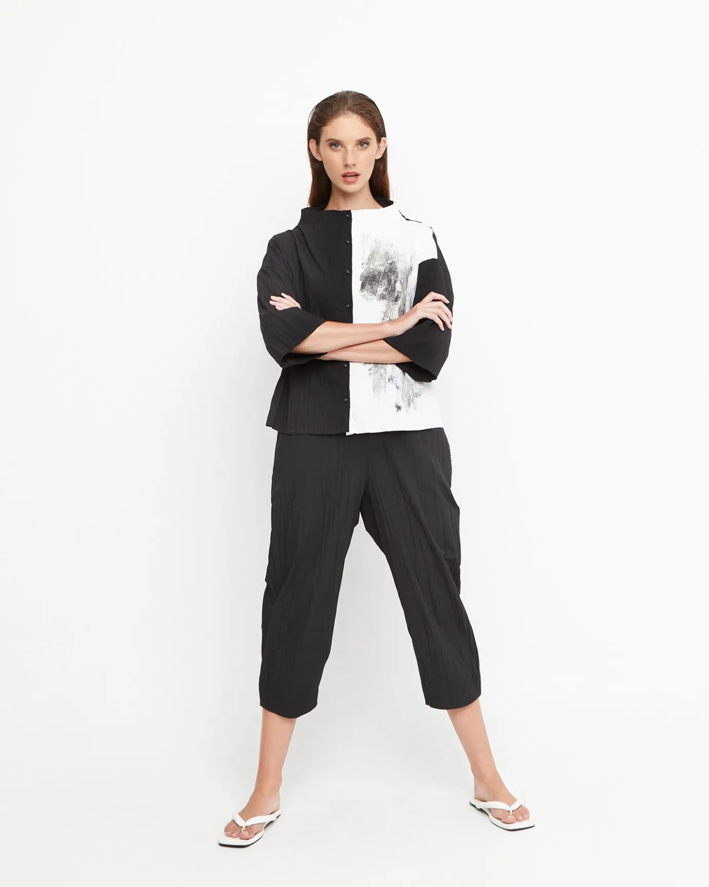 Women Alembika Tops & Tunics<Ozai N Ku Duo Funnel Top, Black