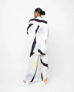 Women Alembika Pants & Skirts<Ozai N Ku Emeline Wide Leg Pants, Mirage