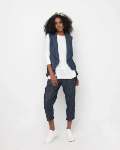 Women Alembika Jackets<Ozai N Ku Flux Vest, Denim