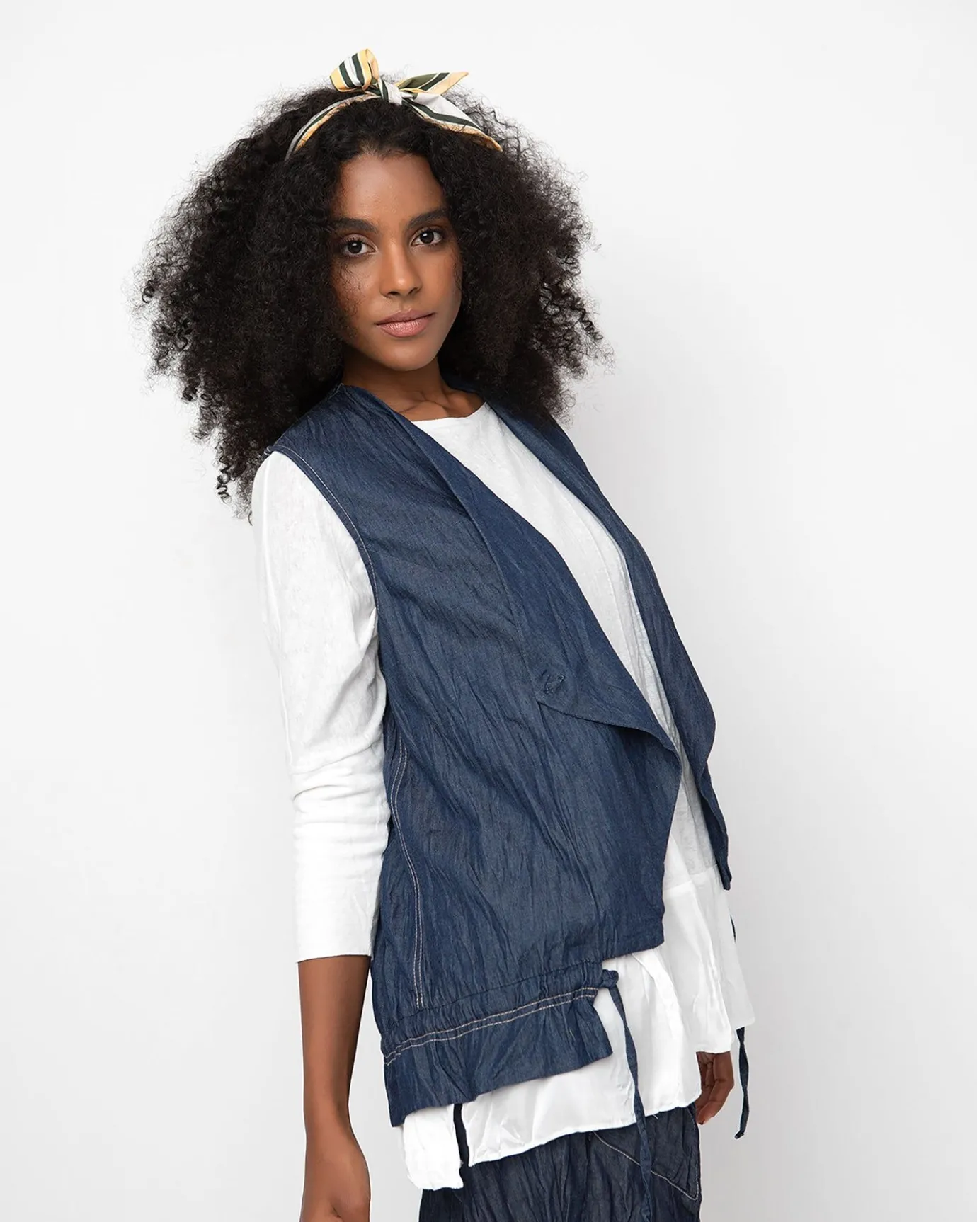 Women Alembika Jackets<Ozai N Ku Flux Vest, Denim