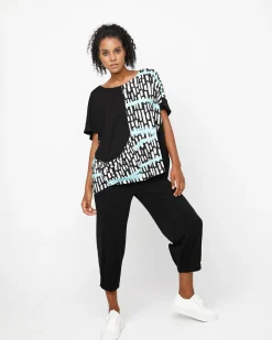 Women Alembika Tops & Tunics<Ozai N Ku Fountain Boxy Tee, Jet Blue