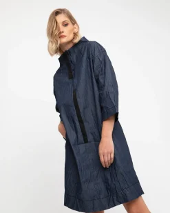 Women Alembika Dresses<Ozai N Ku Funnel Dress, Denim
