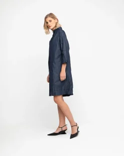 Women Alembika Dresses<Ozai N Ku Funnel Dress, Denim