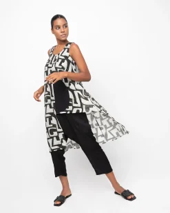 Women Alembika Dresses<Ozai N Ku Glyph Tunic Top, Puzzle