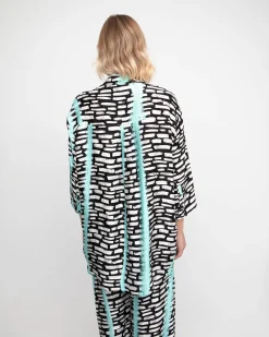 Women Alembika Tops & Tunics<Ozai N Ku Helen Button Down Shirt, Jet Blue