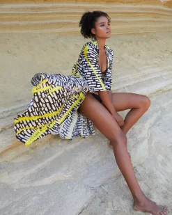 Women Alembika Dresses<Ozai N Ku Lightning Dress, Star Yellow