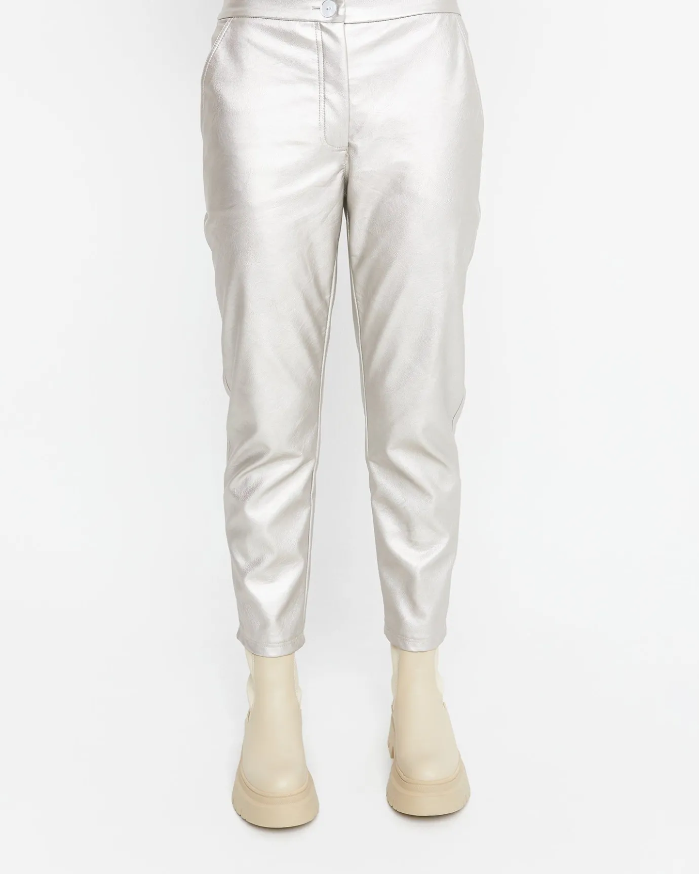 Women Alembika Pants & Skirts<Ozai N Ku Metallic Pants, Gloss