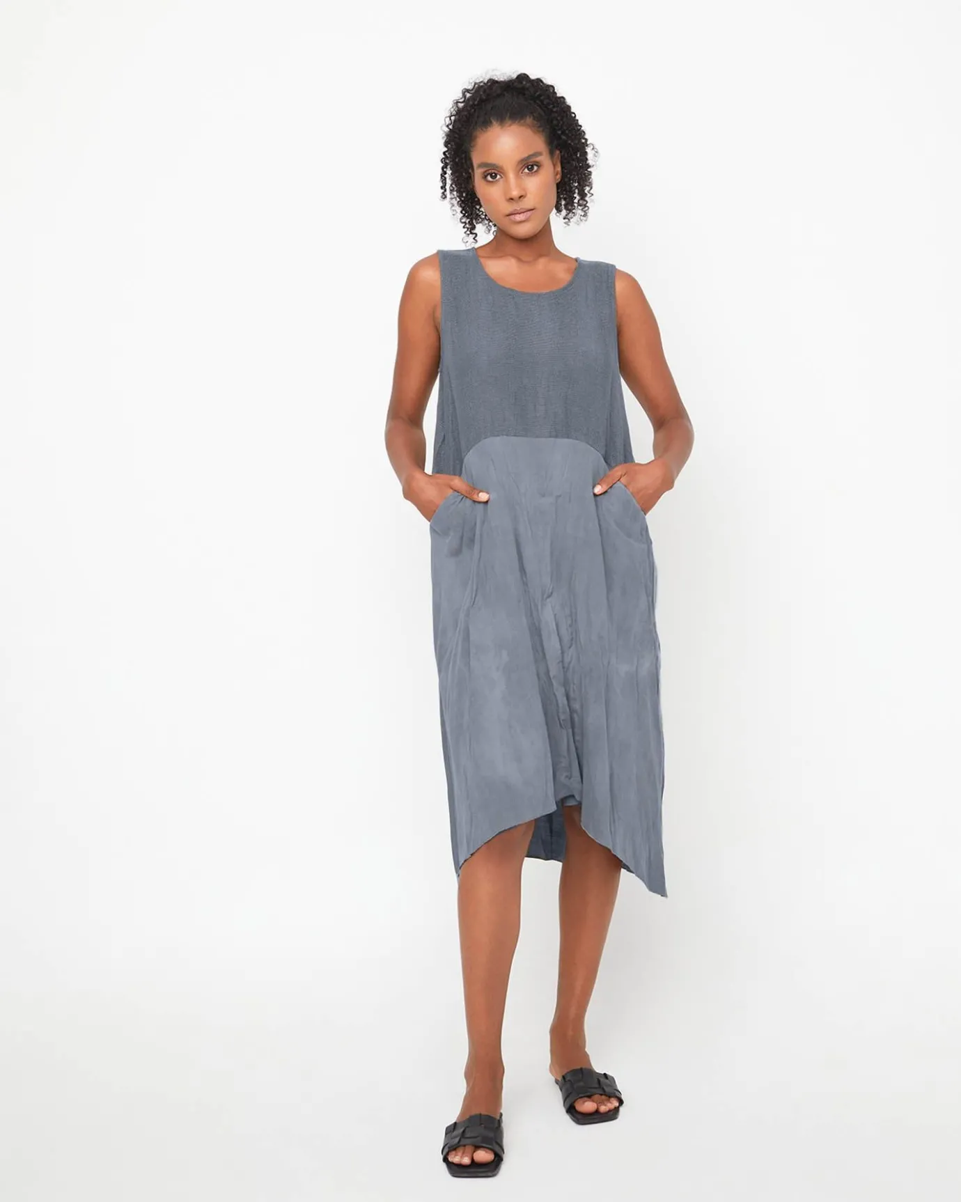 Women Alembika Dresses<Ozai N Ku Monsoon Dress, Blue