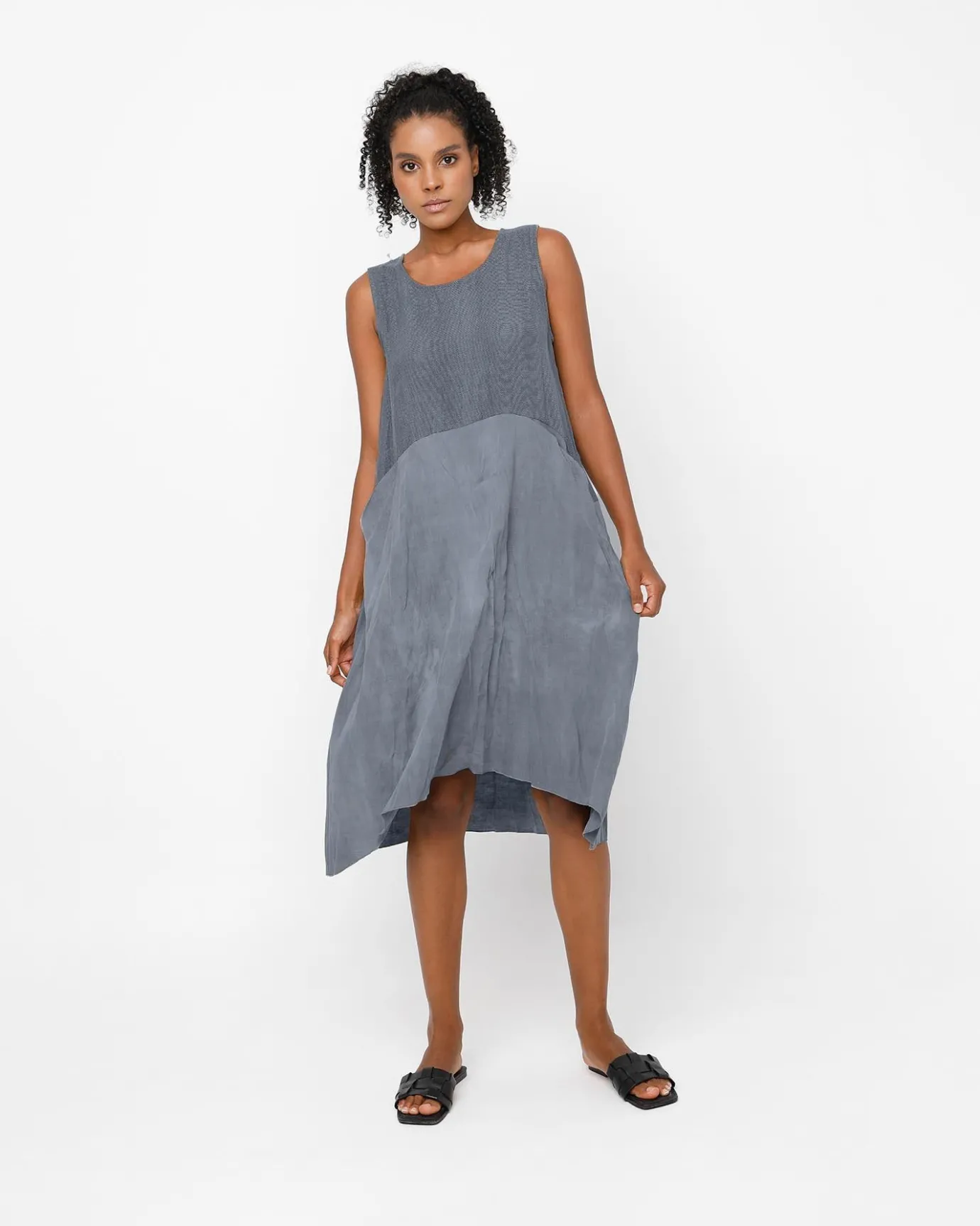 Women Alembika Dresses<Ozai N Ku Monsoon Dress, Blue
