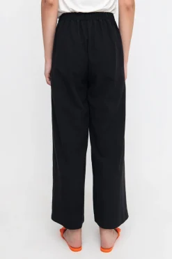 Women Alembika Pants & Skirts<Ozai N Ku Must-Have Slit-Front Flare Pants, Black