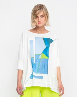 Women Alembika Tops & Tunics<Ozai N Ku Oversized Tee, Seaview