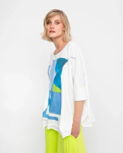 Women Alembika Tops & Tunics<Ozai N Ku Oversized Tee, Seaview