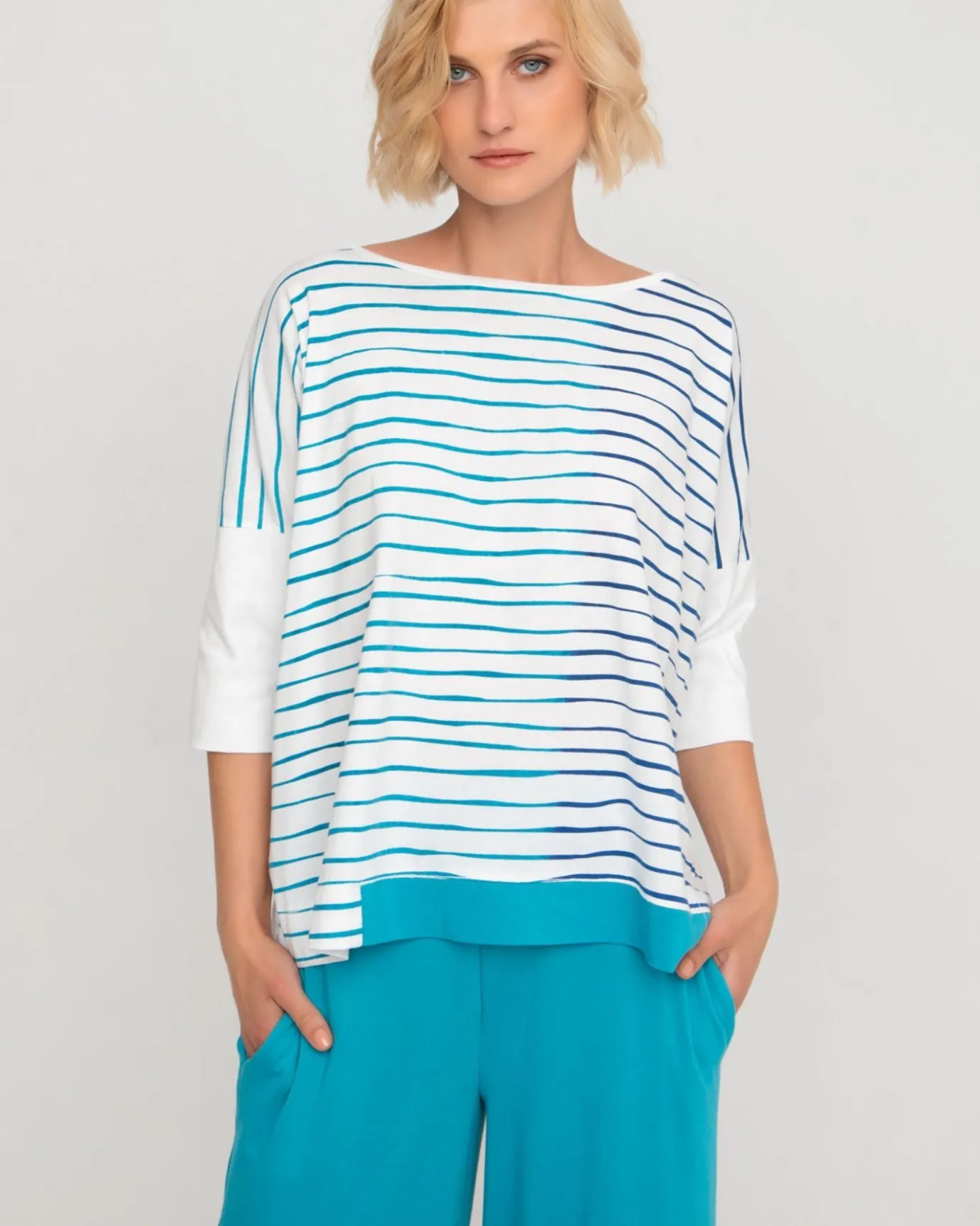Women Alembika Tops & Tunics<Ozai N Ku Oversized Top, Rivulet