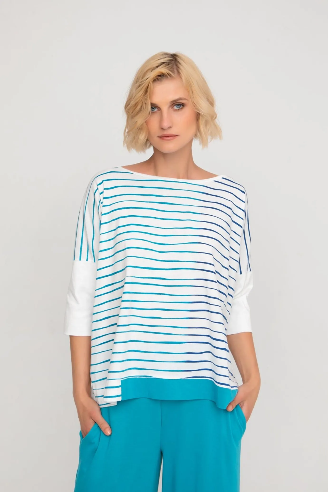 Women Alembika Tops & Tunics<Ozai N Ku Oversized Top, Rivulet