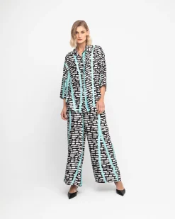Women Alembika Pants & Skirts<Ozai N Ku Pacifico Pants, Jet Blue