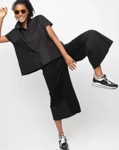 Women Alembika Pants & Skirts<Ozai N Ku Pleated Lounge Pants, Black