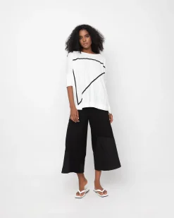 Women Alembika Pants & Skirts<Ozai N Ku Pleated Lounge Pants, Black