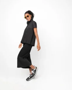 Women Alembika Pants & Skirts<Ozai N Ku Pleated Lounge Pants, Black
