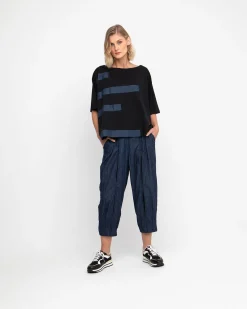 Women Alembika Pants & Skirts<Ozai N Ku Secret Seam Trousers, Denim