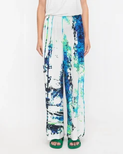 Women Alembika Pants & Skirts<Ozai N Ku Splash Palazzo Pant, Abstract