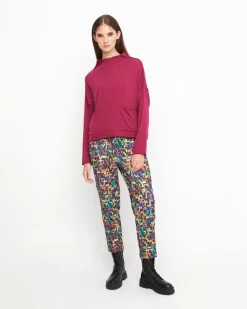 Women Alembika Sweaters & Cardigans<Ozai N Ku Techie Sweater Top, Ruby