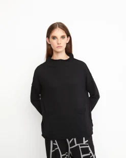 Women Alembika Sweaters & Cardigans<Ozai N Ku Techie Sweater Top, Black