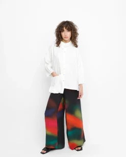 Women Alembika Tops & Tunics<Ozai N Ku Trickster Crinkle Shirt, White