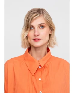 Women Alembika Tops & Tunics<Ozai N Ku Trickster Crinkle Shirt, Peach