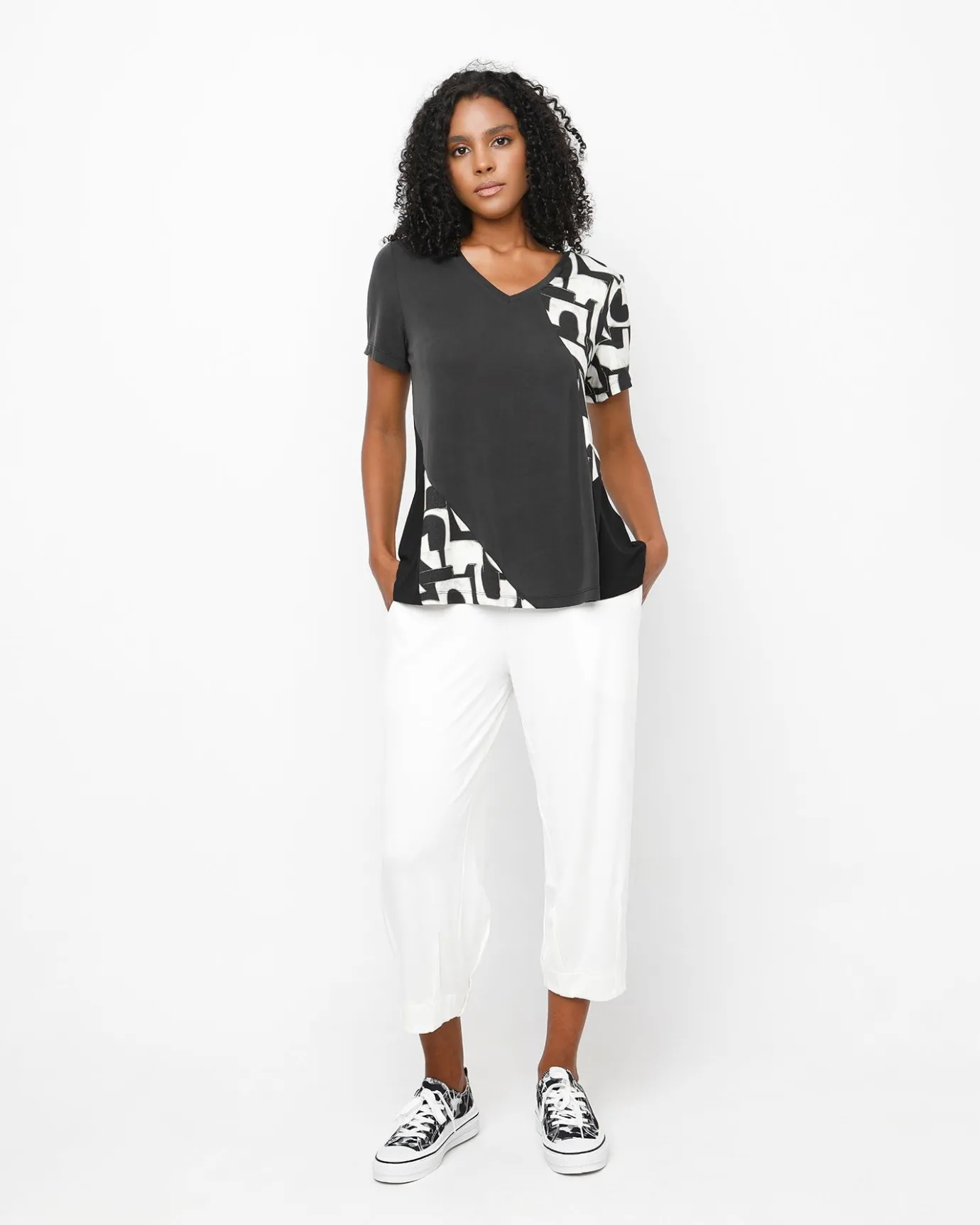 Women Alembika Tops & Tunics<Ozai N Ku Typeface Tee, Puzzle