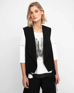 Women Alembika Jackets<Ozai N Ku Utility Vest, Black