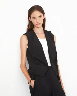 Women Alembika Jackets<Ozai N Ku Utility Vest, Black
