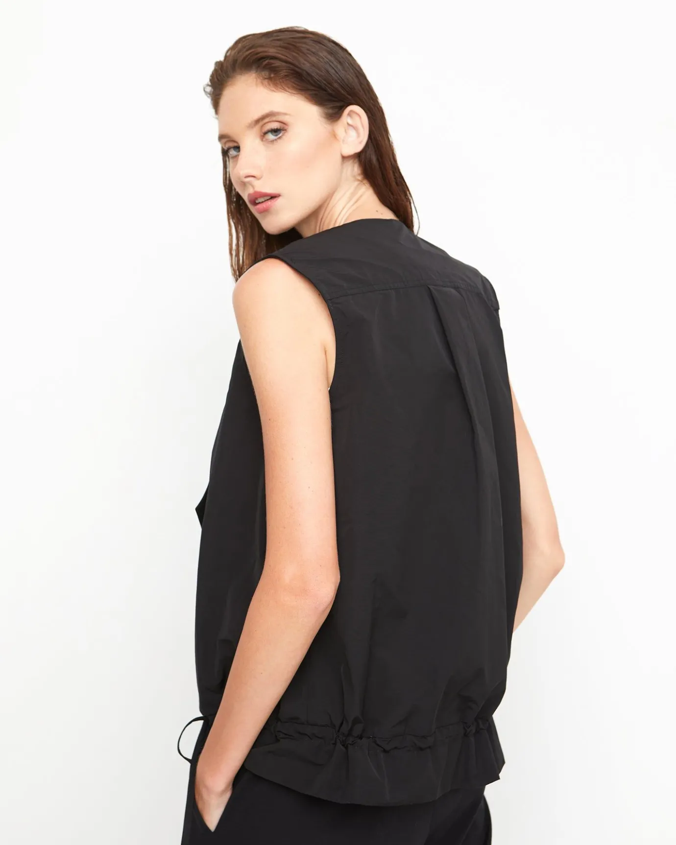Women Alembika Jackets<Ozai N Ku Utility Vest, Black
