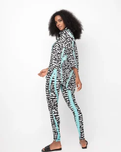 Women Alembika Pants & Skirts<Ozai N Ku Waterway Leggings, Jet Blue