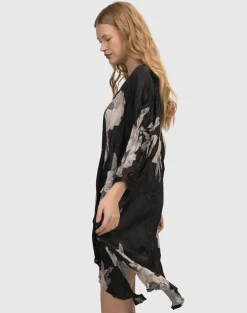 Women Alembika Plus<Paige Crinkle Caftan Tunic Dress, Roses