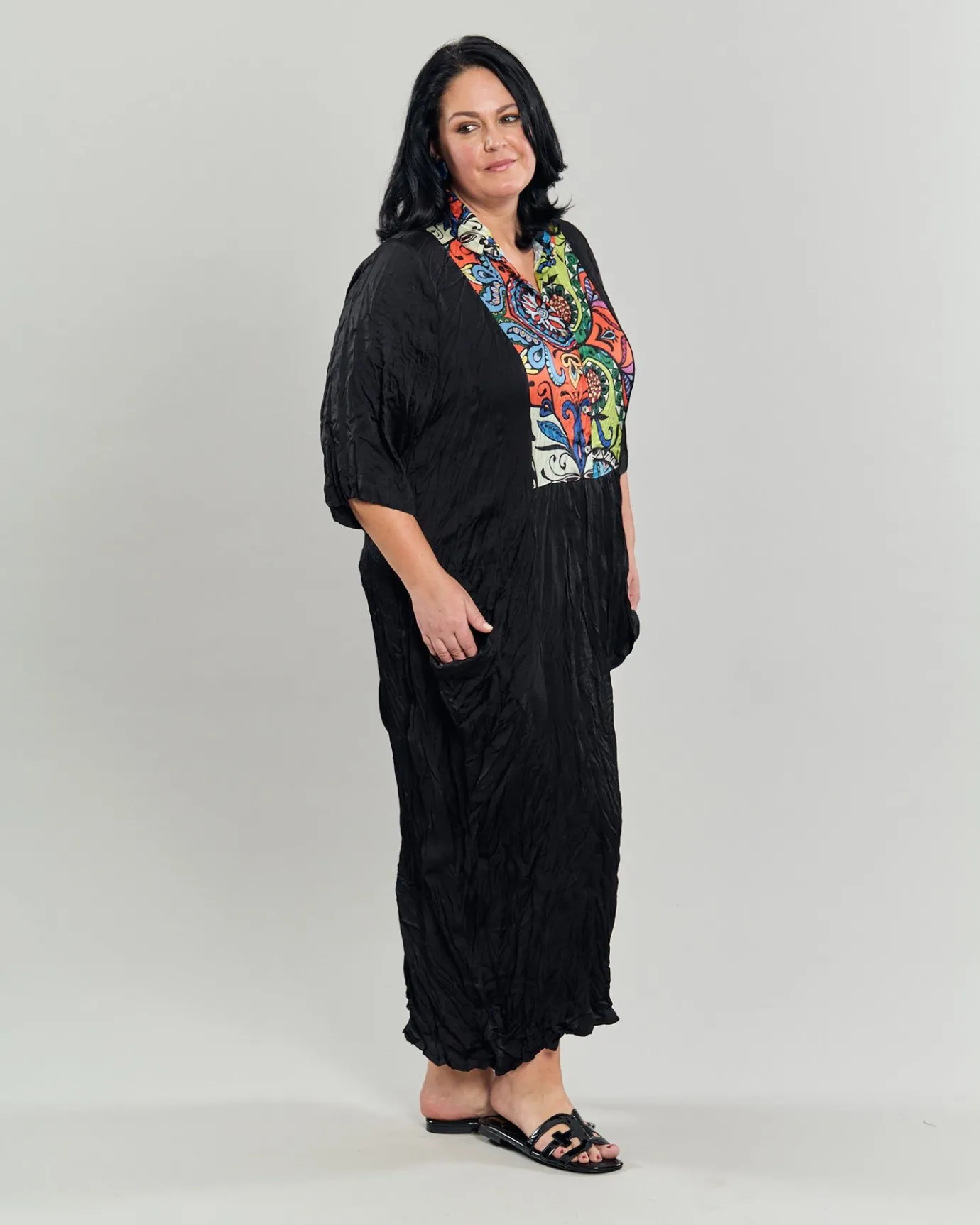 Women Alembika Dresses<Paisley Bib Crinkle Maxi Dress, Multip