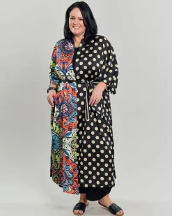 Women Alembika Jackets<Paisley Dot Long Kimono Jacket, Multip