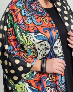 Women Alembika Jackets<Paisley Dot Long Kimono Jacket, Multip