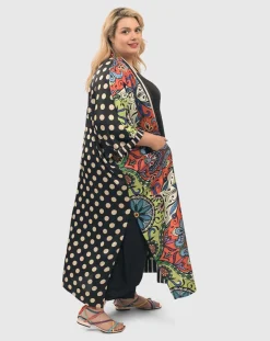 Women Alembika Jackets<Paisley Dot Long Kimono Jacket, Multip