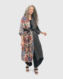 Women Alembika Jackets<Paisley Dot Long Kimono Jacket, Multi