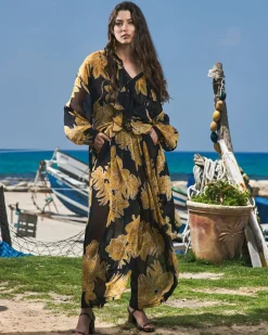 Women Alembika Pants & Skirts<Paradise Punto Pants, Gold
