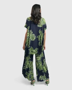 Women Alembika Pants & Skirts<Paradise Punto Pants, Royal/Green