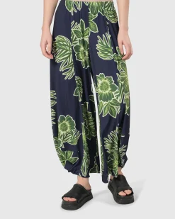 Women Alembika Pants & Skirts<Paradise Punto Pants, Royal/Green
