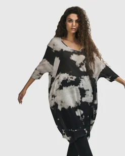 Women Alembika Plus<Parisian Sky Dress, Smoke