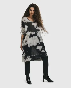 Women Alembika Plus<Parisian Sky Dress, Smoke