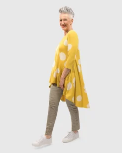 Women Alembika Tops & Tunics<Perfect Swing Tunic Top, Canary Spots