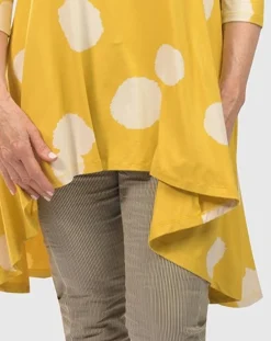 Women Alembika Plus<Perfect Swing Tunic Top, Canary Spots