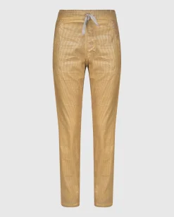 Women Alembika Plus<Pinstripe Iconic Stretch Jeans, Gold