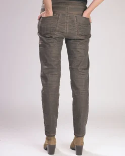 Women Alembika Pants & Skirts<Pinstripe Iconic Stretch Jeans, Brown