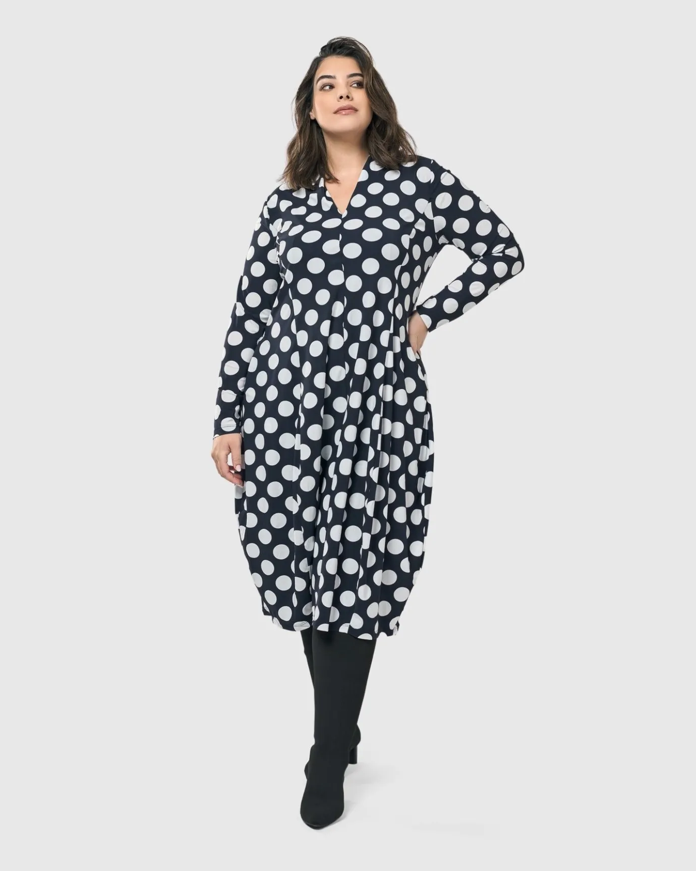 Women Alembika Plus<Piper Cocoon Dress, Circles